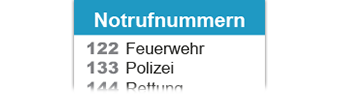 notrufnummern